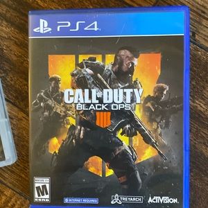 Call of Duty black ops 4.  PlayStation 4